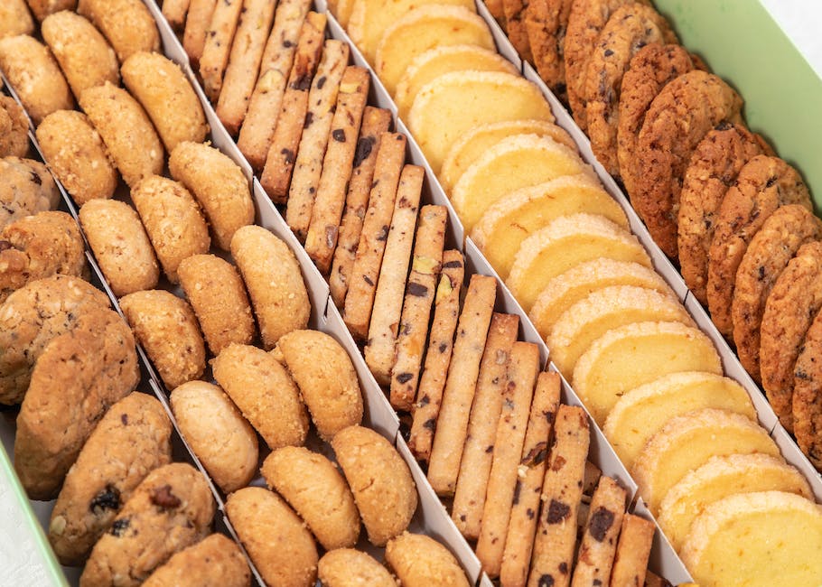 Box with assorted cookies for sale