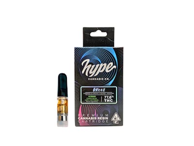 Hype Cannabis Co. Oreoz Cured Resin Cartridge Vibe By California