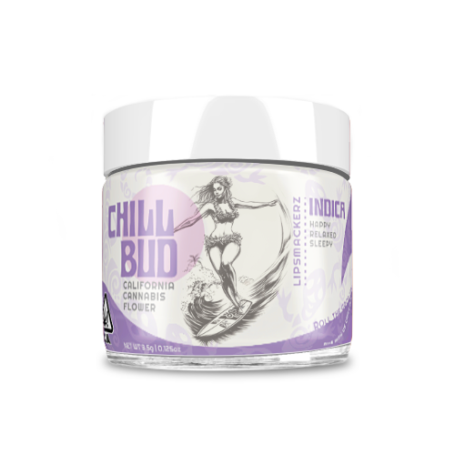 Chill Bud Lip Smackerz Indica Cannabis Strain at Vibe By California Dispensary